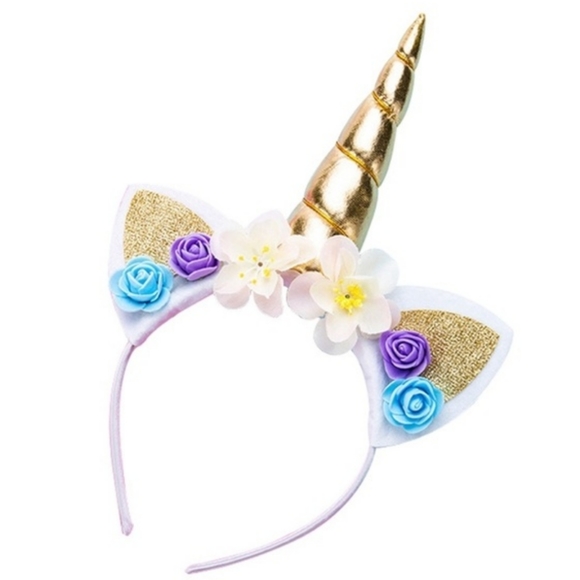 Other - Gold Unicorn Headband NWT